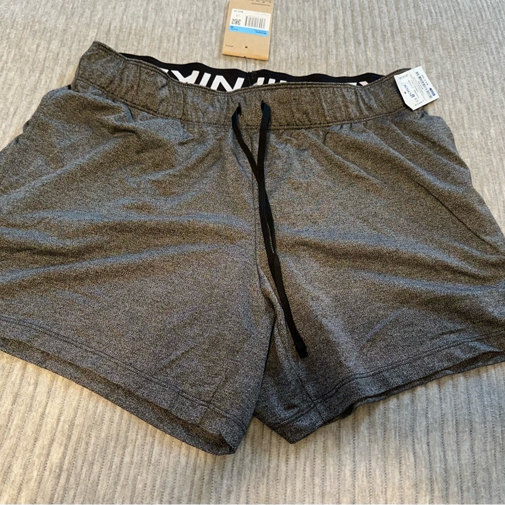 Nike Black and Gray Dri-FIT Shorts, NEW with tags. Size Medium.